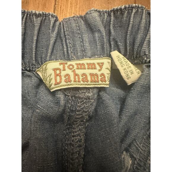 Tommy Bahama Women’s Joggers Linen Blend Size Medium Poncho Pants Chambray Relax - Picture 7 of 16